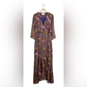 BA&SH Floral Print Maxi Dress